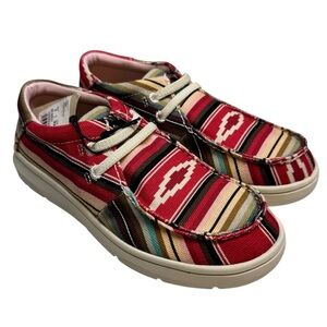 NWT Ariat Hilo Pastel Serape Shoes Youth Size 1 unisex girls boys western casual